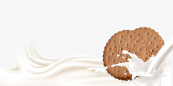 牛奶巧克力饼干素材