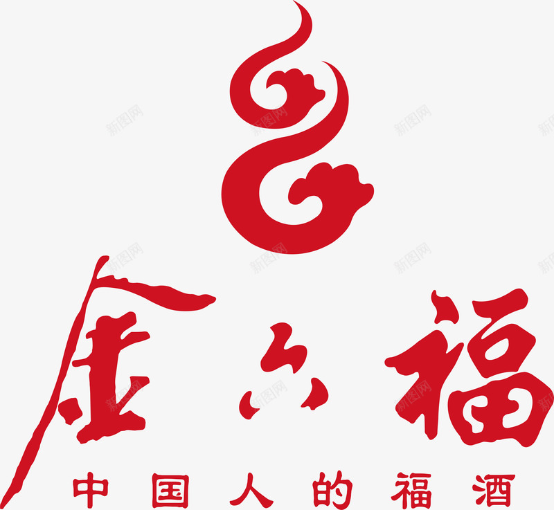 金六福logo矢量图图标ai_新图网 https://ixintu.com 企业LOGO标志矢量 企业logo 企业商标 图标 标志 标识 金六福logo 矢量图