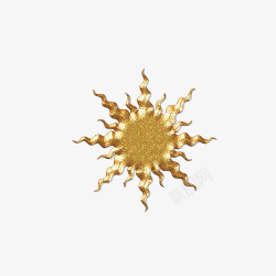 金属牛角饰品金属太阳造型高清图片