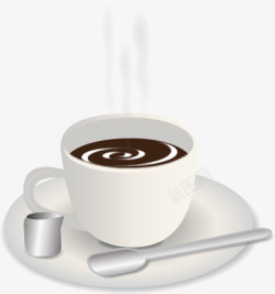 可可的速溶咖啡素材