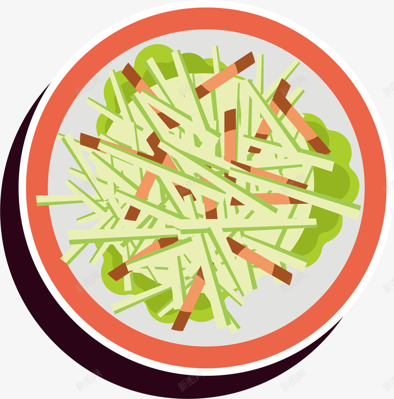 手绘蔬菜沙拉png免抠素材_新图网 https://ixintu.com 减肥餐 创意 卡通 可爱 彩色的 手绘的 沙拉 漫画 矢量的 简单 蔬菜