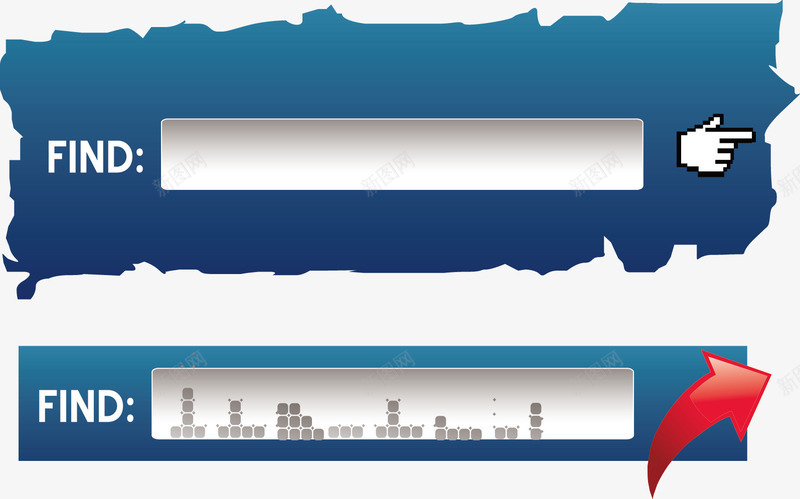 搜索框按钮png免抠素材_新图网 https://ixintu.com 导航条 按钮 按钮搜索框免费下载 搜索框 网页 网页导航条