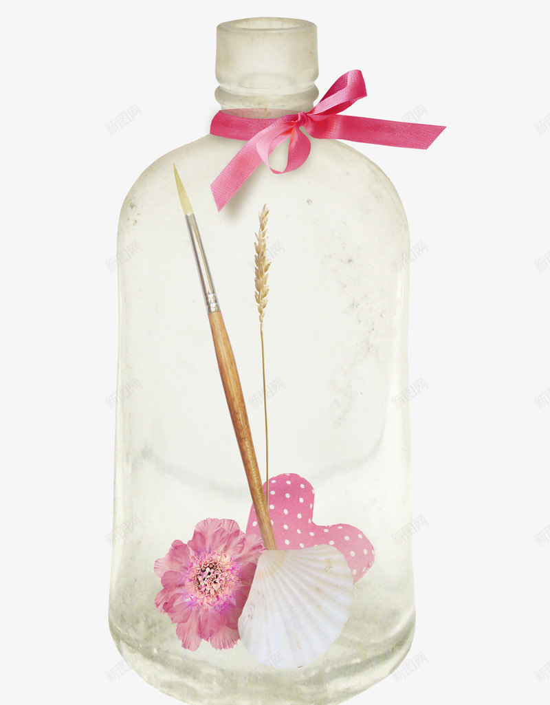 创意玻璃瓶png免抠素材_新图网 https://ixintu.com 创意 漂流瓶 玻璃瓶 瓶子 画笔