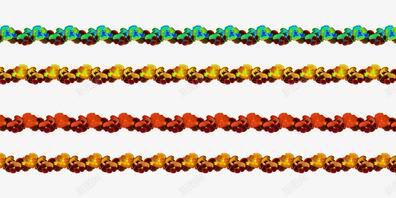 多彩的花朵栅栏psd免抠素材_新图网 https://ixintu.com 多彩风格 家庭装饰素材 栅栏素材 花朵栅栏