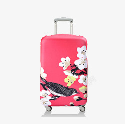 梅花行旅箱素材