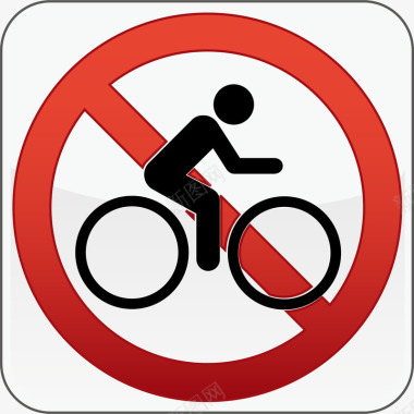 禁止骑车图标图标