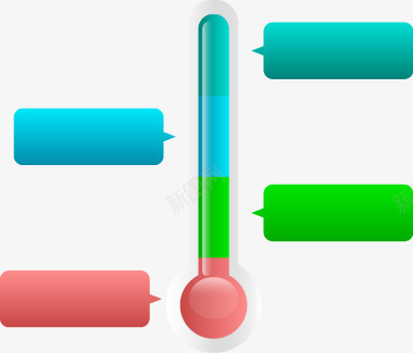 PPT元素png免抠素材_新图网 https://ixintu.com PPT PPT创意元素图片 信息分类 元素 横条对话框 流程步骤 温度计
