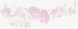 粉色菊花白色牡丹素材