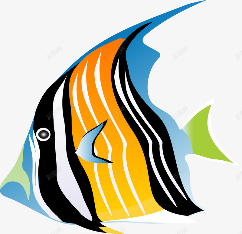 多彩卡通小鱼png免抠素材_新图网 https://ixintu.com 免抠PNG 卡通 多彩 小鱼 热带鱼 美丽 装饰图案