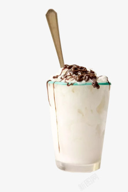 降温消暑甜品巧克力冰淇淋高清图片