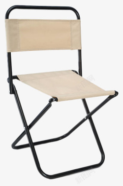 黑色铁支架折叠椅素材