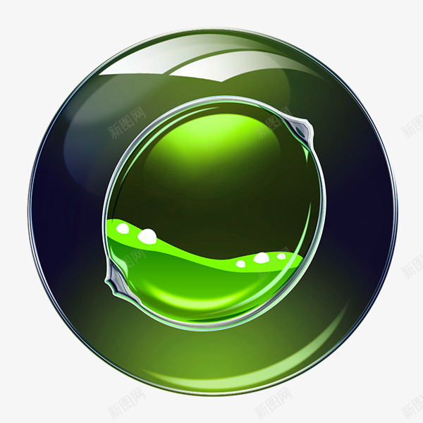 绿色绚丽天然双层圆球png免抠素材_新图网 https://ixintu.com 双层 圆球 天然 绚丽 绿色