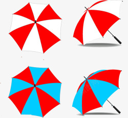 美丽的彩色雨伞素材