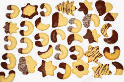 多种形状形状手指饼干高清图片