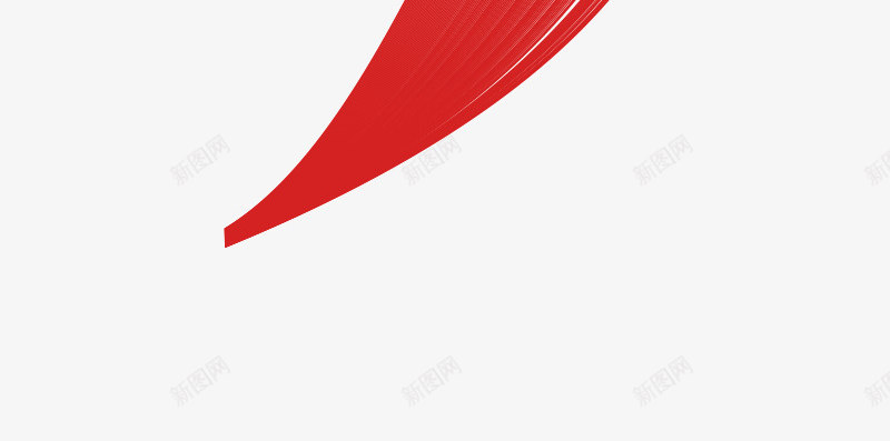 红色波浪带绸带装饰png免抠素材_新图网 https://ixintu.com 波浪 红色 绸带 装饰