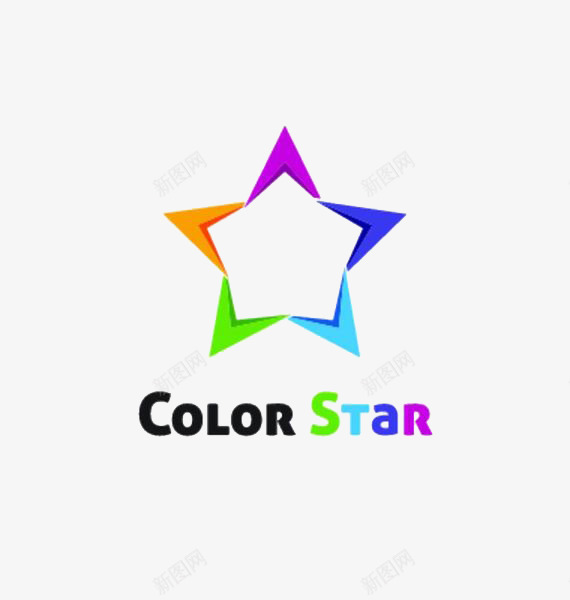 彩色五角星标志图标png_新图网 https://ixintu.com logo nbs 企业 企业标志 公司 创意 卡通手绘 商业 标志 标志性图案 标识 设计