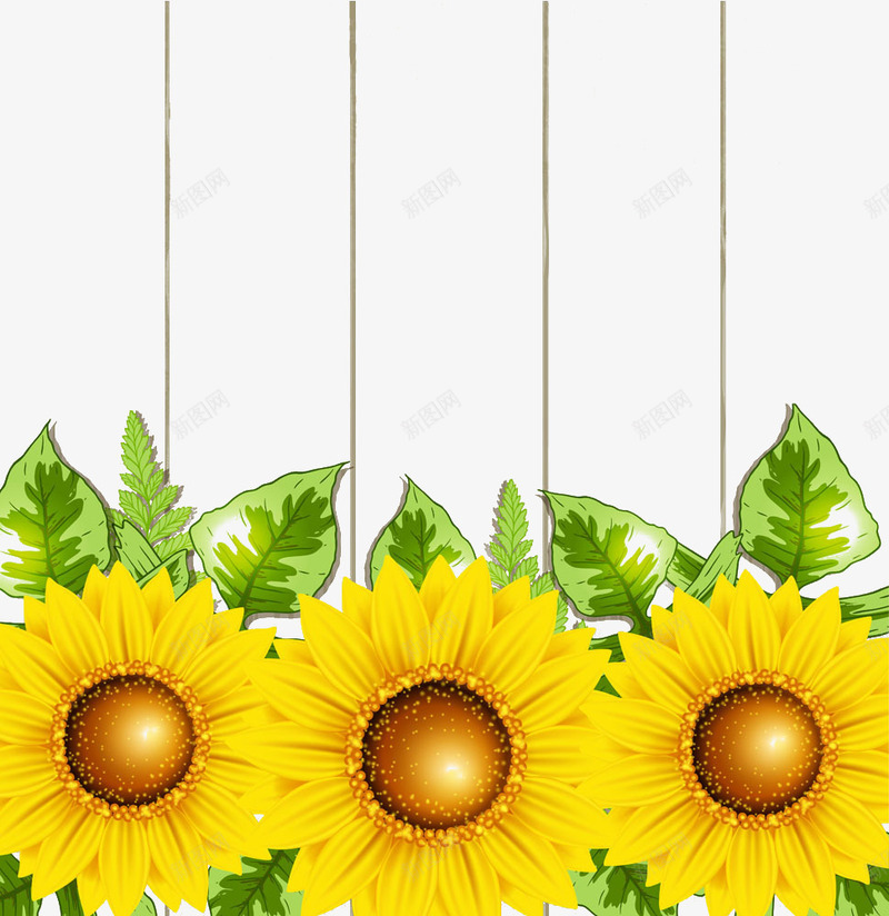 太阳花花朵png免抠素材_新图网 https://ixintu.com 向日葵 太阳花 花卉 花朵 花纹 金色向日葵