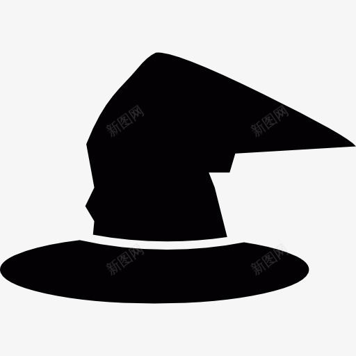女巫的传统帽子图标png_新图网 https://ixintu.com 女巫 帽子 庆祝 服装 饰品