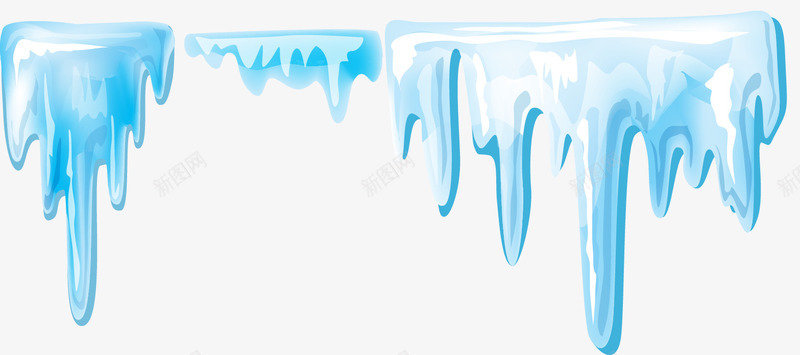 蓝色冰块png免抠素材_新图网 https://ixintu.com 冰块 卡通画 矢量装饰 蓝色 装饰