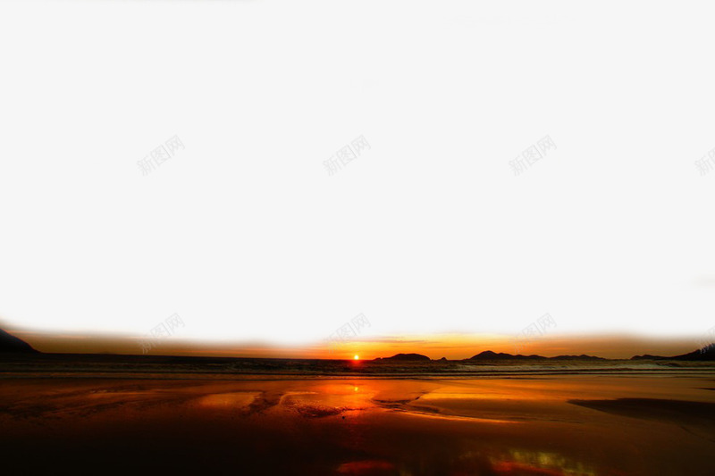 夕阳的美png免抠素材_新图网 https://ixintu.com 云层 夕阳 大海 摄影 波浪 海平线 海水 海洋 海面