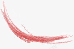 红色线条蜡笔笔刷素材