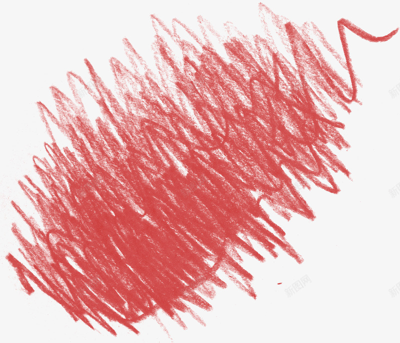 红色线条蜡笔笔刷png免抠素材_新图网 https://ixintu.com 笔刷 红色 线条 蜡笔
