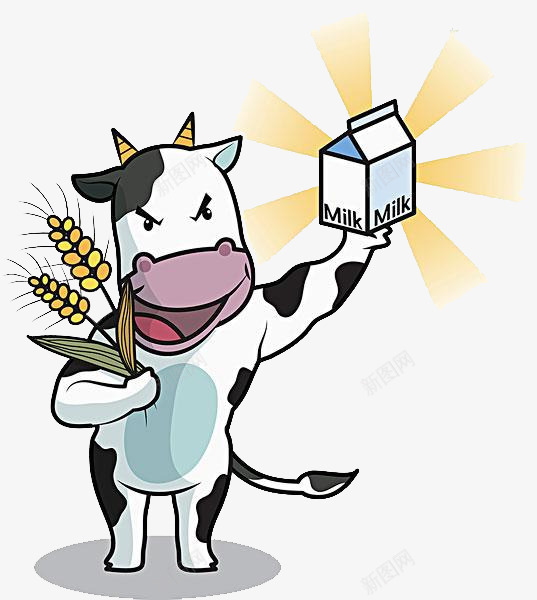 一盒牛奶png免抠素材_新图网 https://ixintu.com 一盒 卡通 奶牛 手绘 牛奶 白色 简图 黑色
