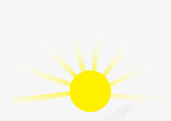 太阳的光芒放射太阳矢量图高清图片