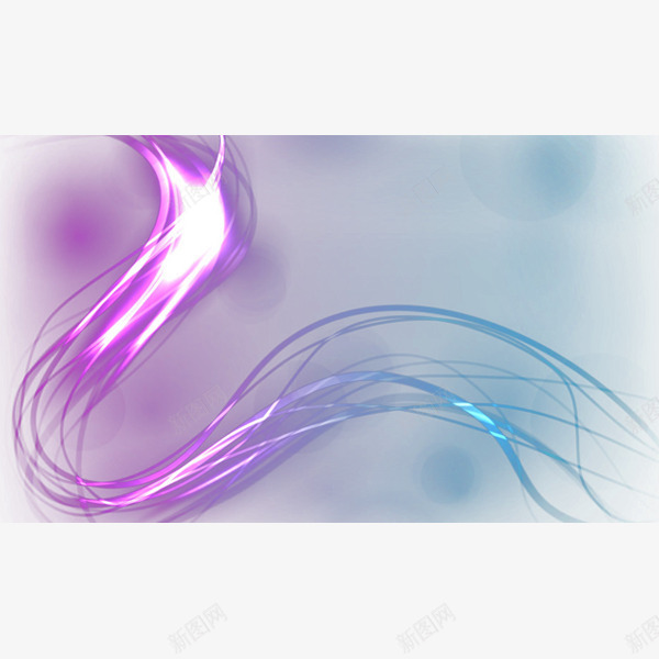 紫色蛇形光效png免抠素材_新图网 https://ixintu.com 光感 光效 异影 炫光 紫色