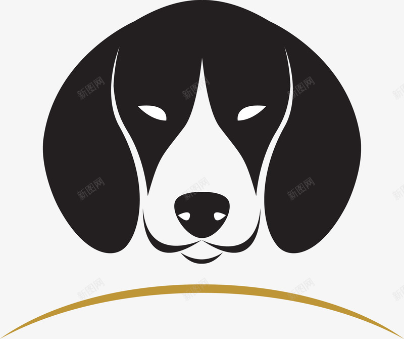 小狗商标矢量图图标eps_新图网 https://ixintu.com 创意 动物 标志 标识 矢量图