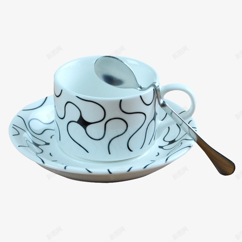 牛奶杯咖啡杯碟子瓷器png免抠素材_新图网 https://ixintu.com 咖啡杯 牛奶杯 瓷器 碟子