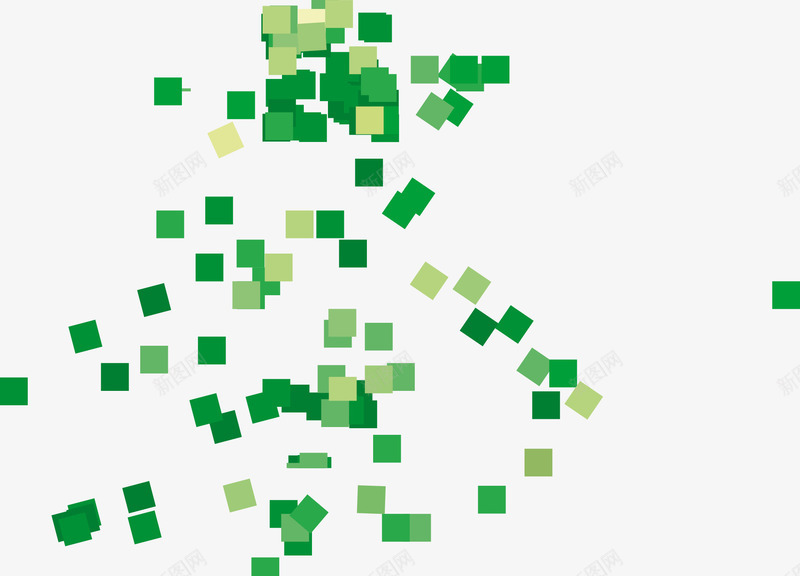 绿色小方块png免抠素材_新图网 https://ixintu.com 双十一促销海报素材 小方块 方块 海报素材 绿色