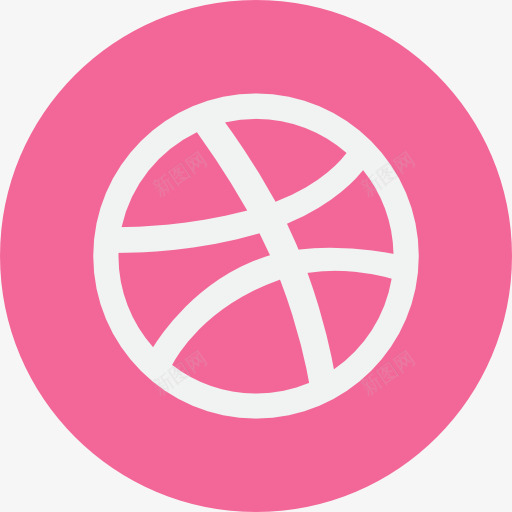 Dribbble图标png_新图网 https://ixintu.com Dribbble 商标 标志 标识 社交媒体 社交网络