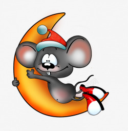 老鼠帽月亮高清图片