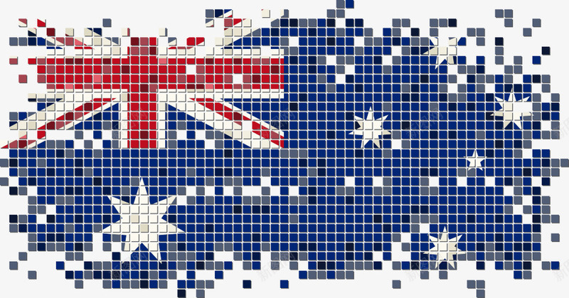 澳大利亚国旗png免抠素材_新图网 https://ixintu.com 像素国旗 国旗 国旗图案 方块国旗 澳大利亚 澳大利亚国旗