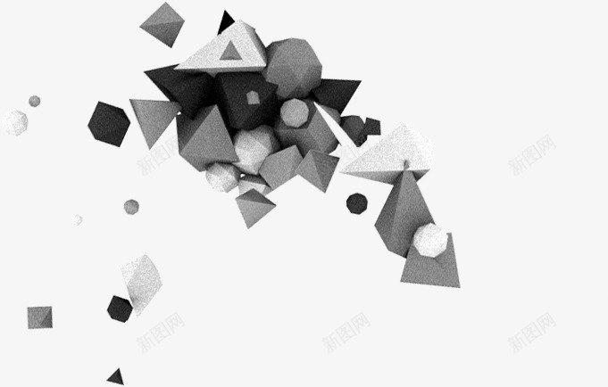 立体三角圆形方块效果png免抠素材_新图网 https://ixintu.com 三角 圆形 效果 方块 立体