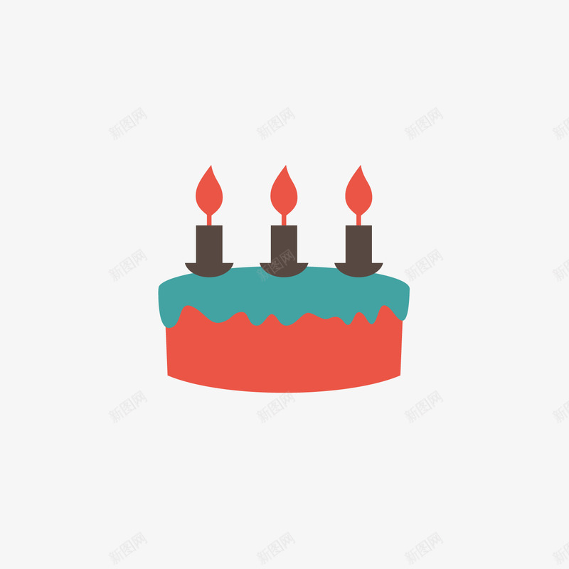 卡通手绘生日蛋糕png免抠素材_新图网 https://ixintu.com 2岁 周年庆 庆祝 手绘 水彩 生日快乐 生日聚会 蛋糕 蜡烛