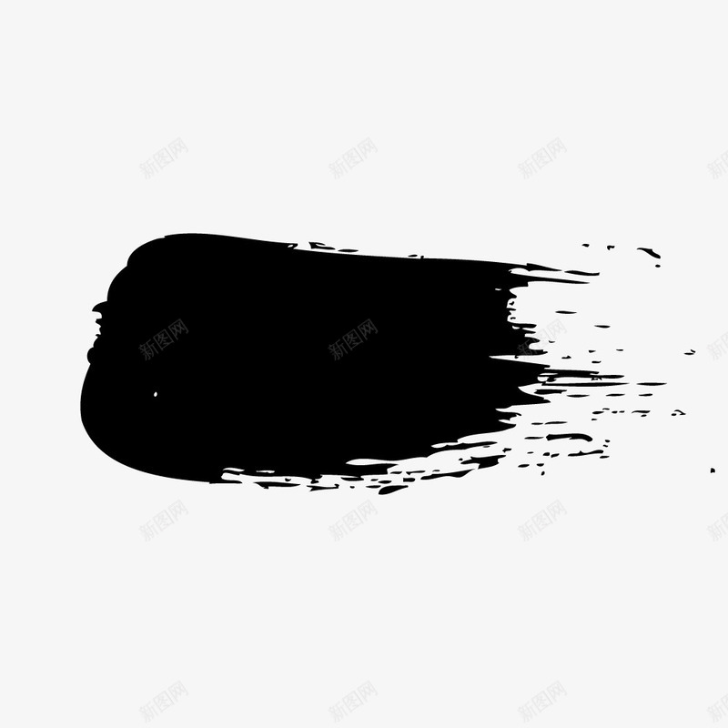 黑色中国风笔触png免抠素材_新图网 https://ixintu.com 中国风 传统 画笔 画笔笔触 笔刷 笔触 黑色