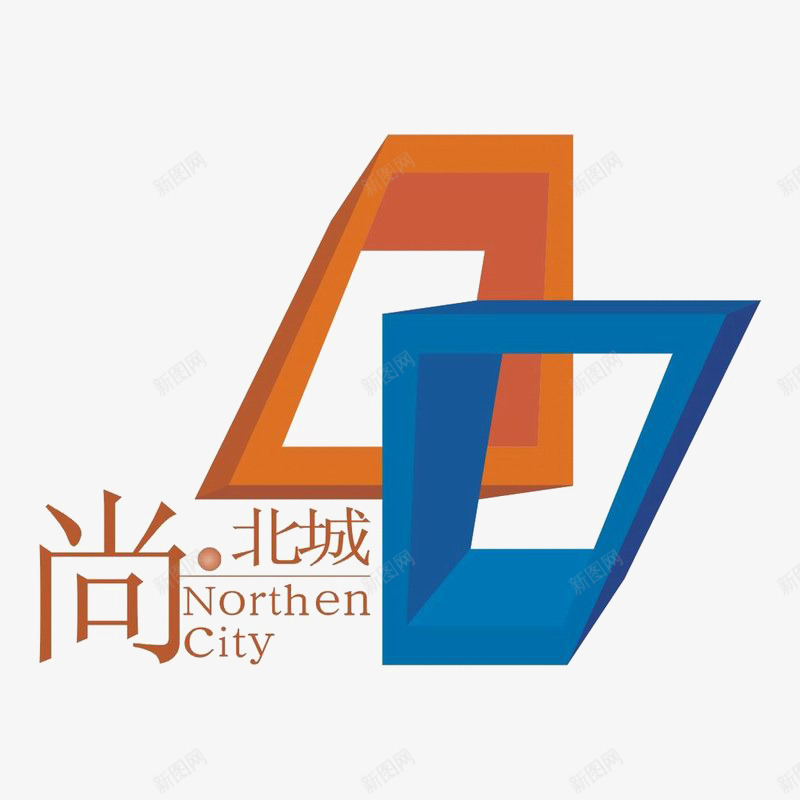 尚北城建筑标识图标png_新图网 https://ixintu.com logo 地产 排版设计