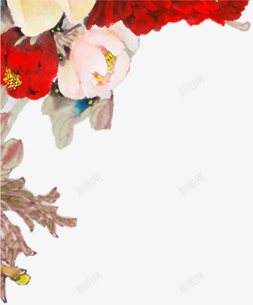 红色中国风牡丹花朵png免抠素材_新图网 https://ixintu.com 国风 牡丹 红色 花朵