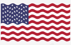 美国国旗波浪素材