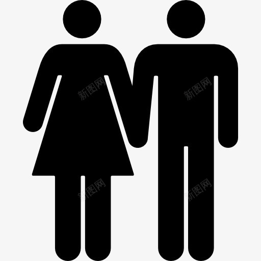 几图标png_新图网 https://ixintu.com 两 人 剪影 夫妻 女人 异性恋 熟悉的人 男人