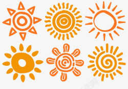 手绘心情各种手绘太阳高清图片