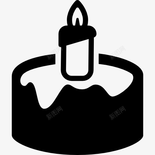 蜡烛的蛋糕图标png_新图网 https://ixintu.com 庆祝生日 蛋糕 蜡烛 食品