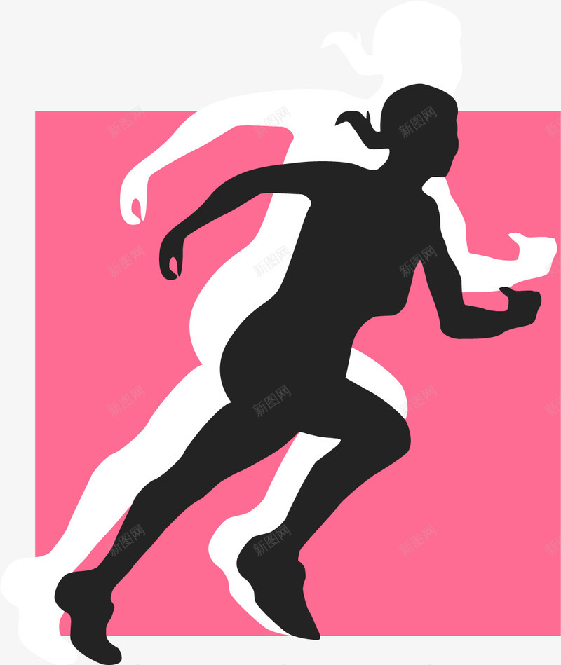 奔跑的影子矢量图图标ai_新图网 https://ixintu.com 奔跑符号 影子 标志 跑步 跑步标志 跑步标识 矢量图