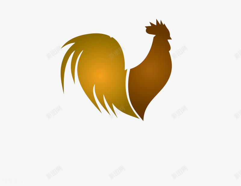 公鸡炫光png免抠素材_新图网 https://ixintu.com 公鸡 公鸡图案 创意公鸡标志 新年 新年素材 鸡年 黄色