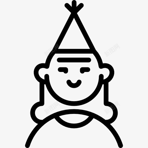 女孩的生日图标png_新图网 https://ixintu.com 人 女孩 庆祝生日的女孩 生日 聚会