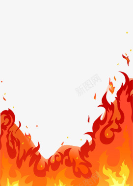 红色火焰图标图标
