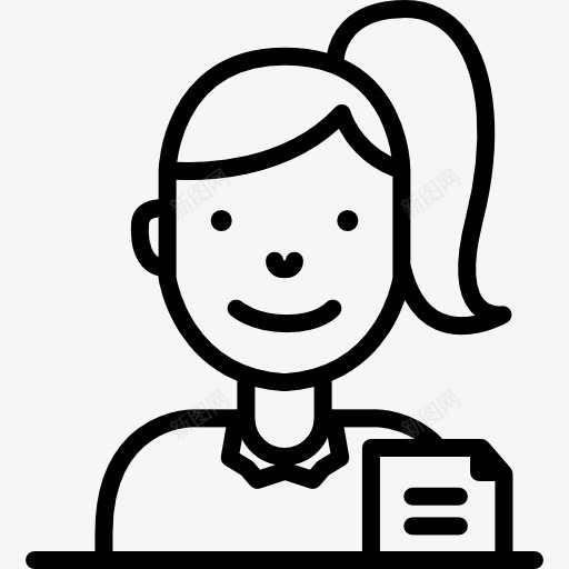 办公室的工作人员图标png_新图网 https://ixintu.com 人 员工 女人的工作 工作 文书工作 肖像