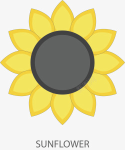 sunflower卡通花卉黄色太阳花高清图片